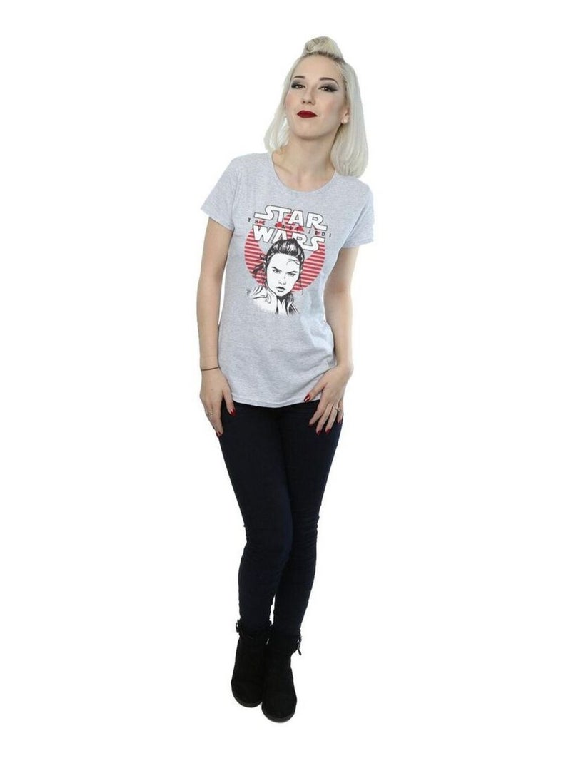 Star Wars - T-shirt THE LAST JEDI HEROES Gris chiné - Kiabi