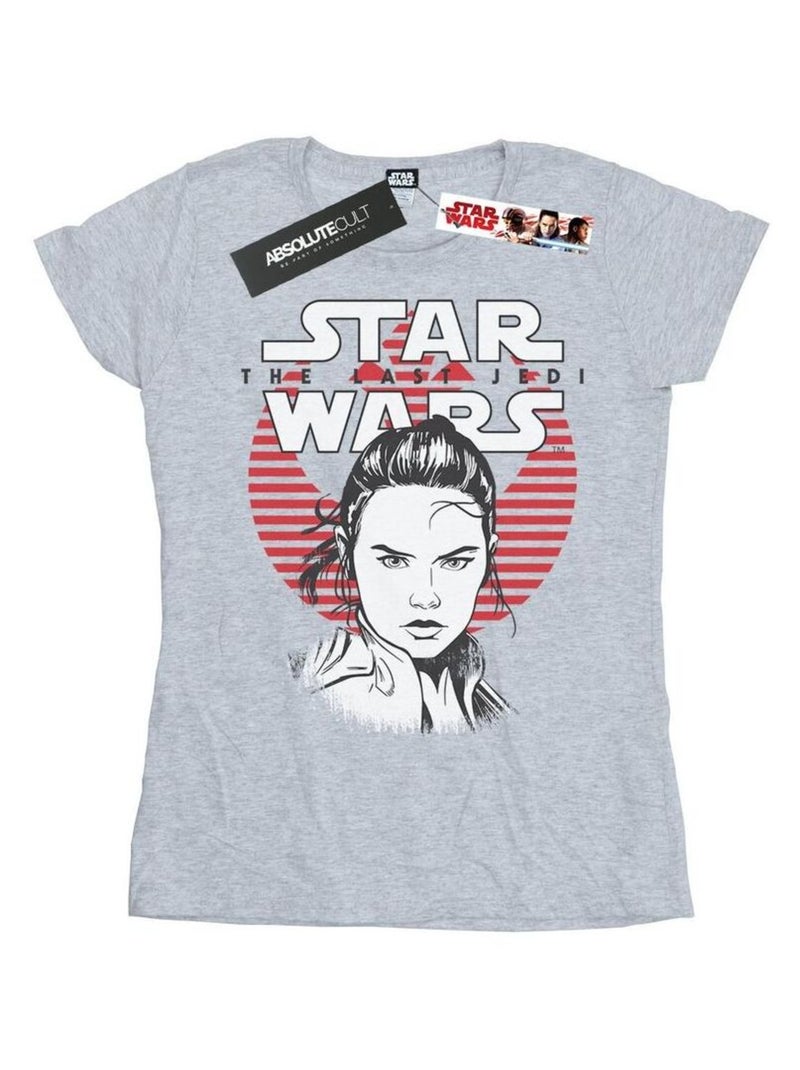 Star Wars - T-shirt THE LAST JEDI HEROES Gris chiné - Kiabi