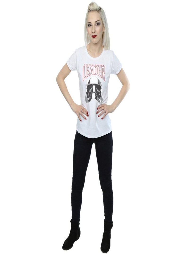 Star Wars - T-shirt THE LAST JEDI LEADER Blanc - Kiabi