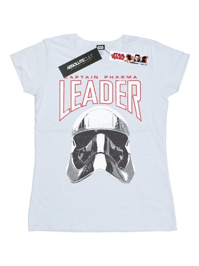 Star Wars - T-shirt THE LAST JEDI LEADER Blanc - Kiabi