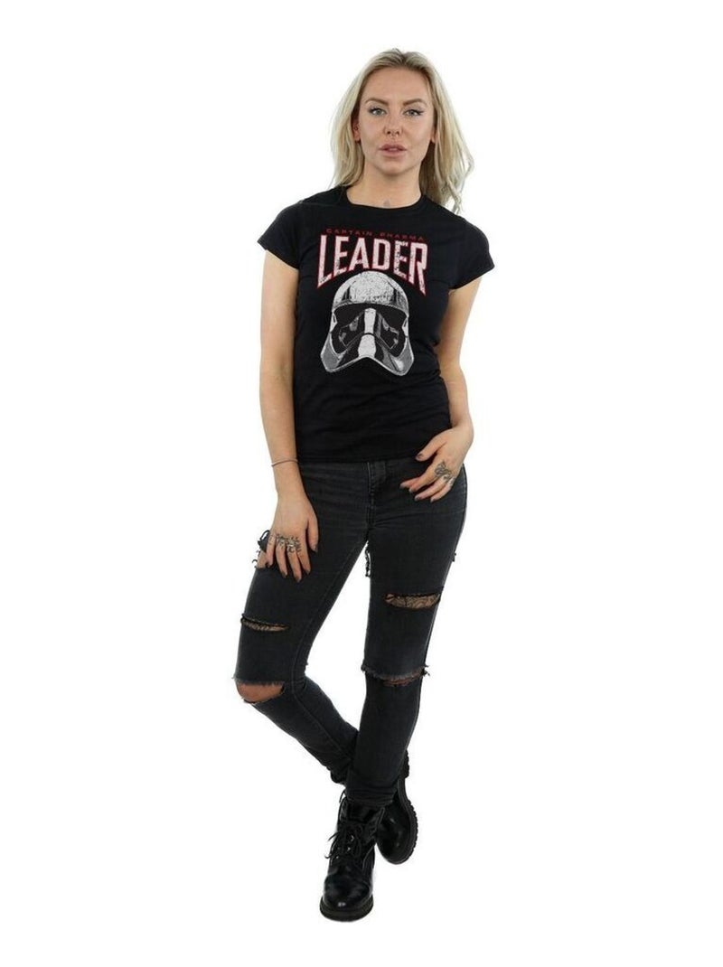 Star Wars - T-shirt THE LAST JEDI LEADER Noir - Kiabi