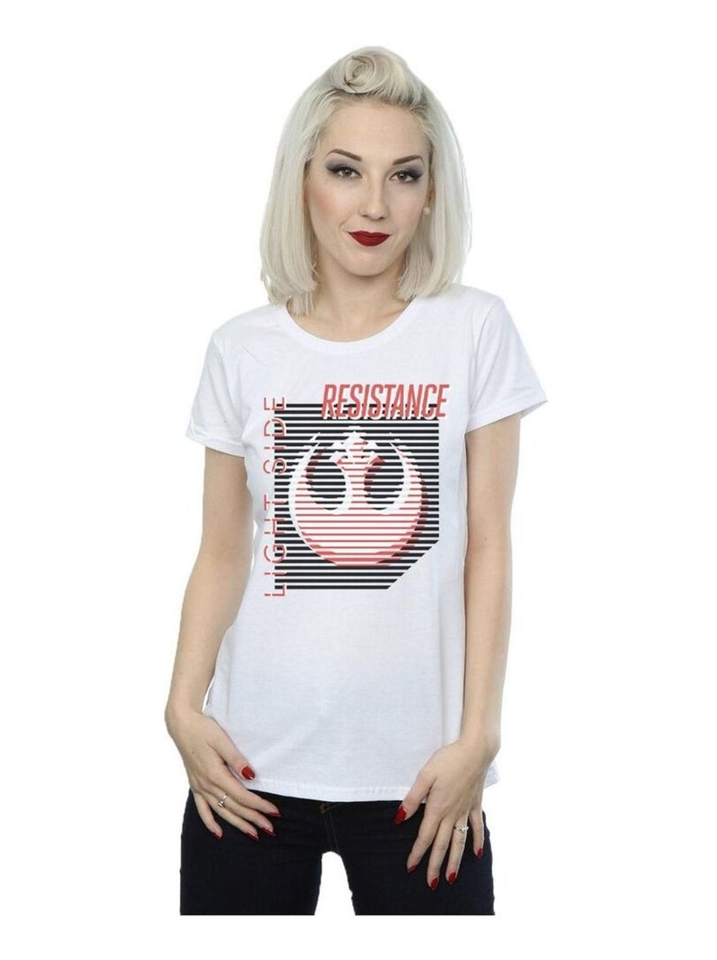 Star Wars - T-shirt THE LAST JEDI LIGHT SIDE Blanc - Kiabi