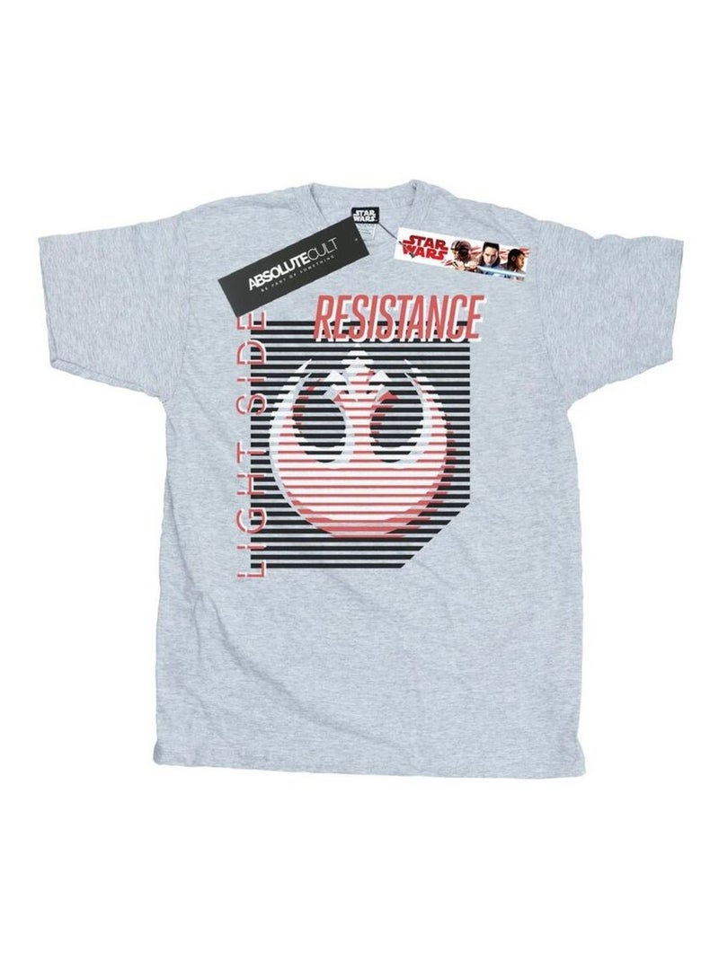 Star Wars - T-shirt THE LAST JEDI LIGHT SIDE Gris chiné - Kiabi