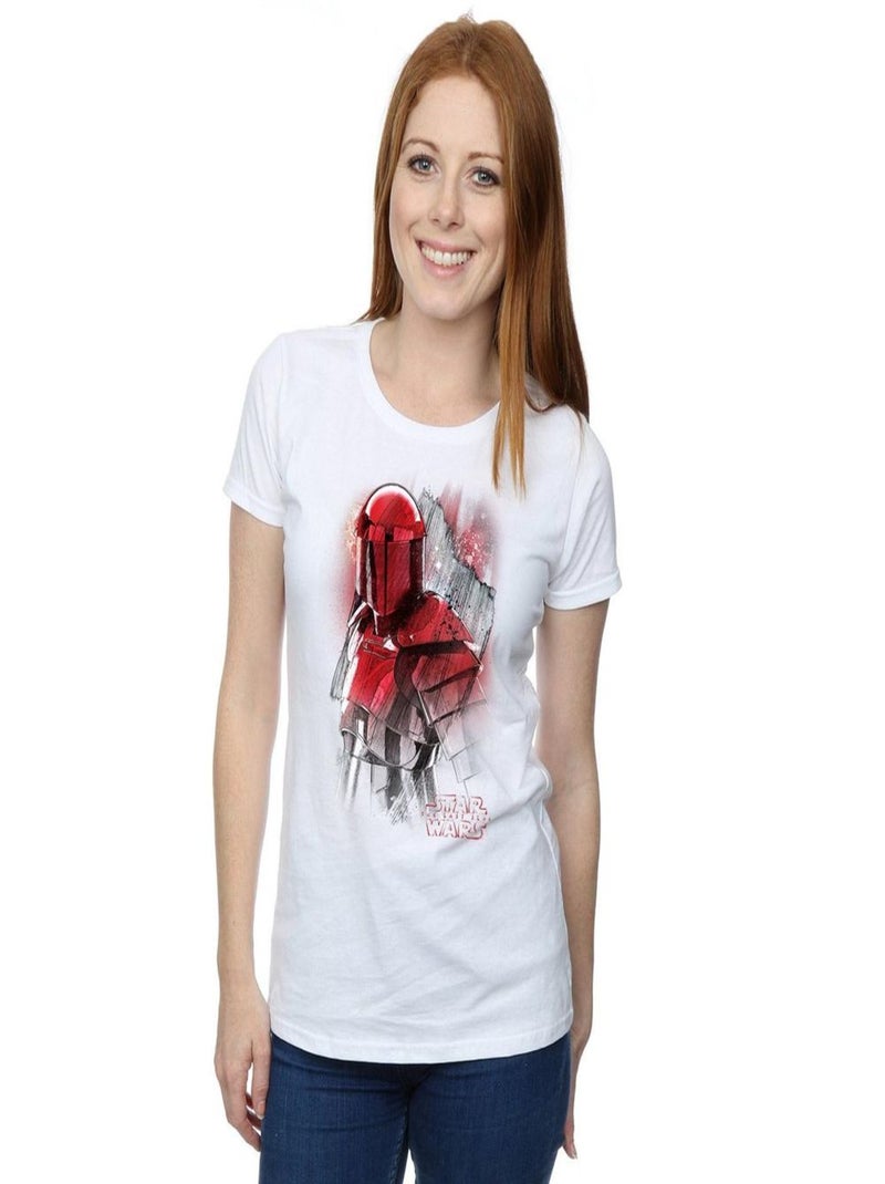 Star Wars - T-shirt THE LAST JEDI PRAETORIAN GUARD Blanc - Kiabi