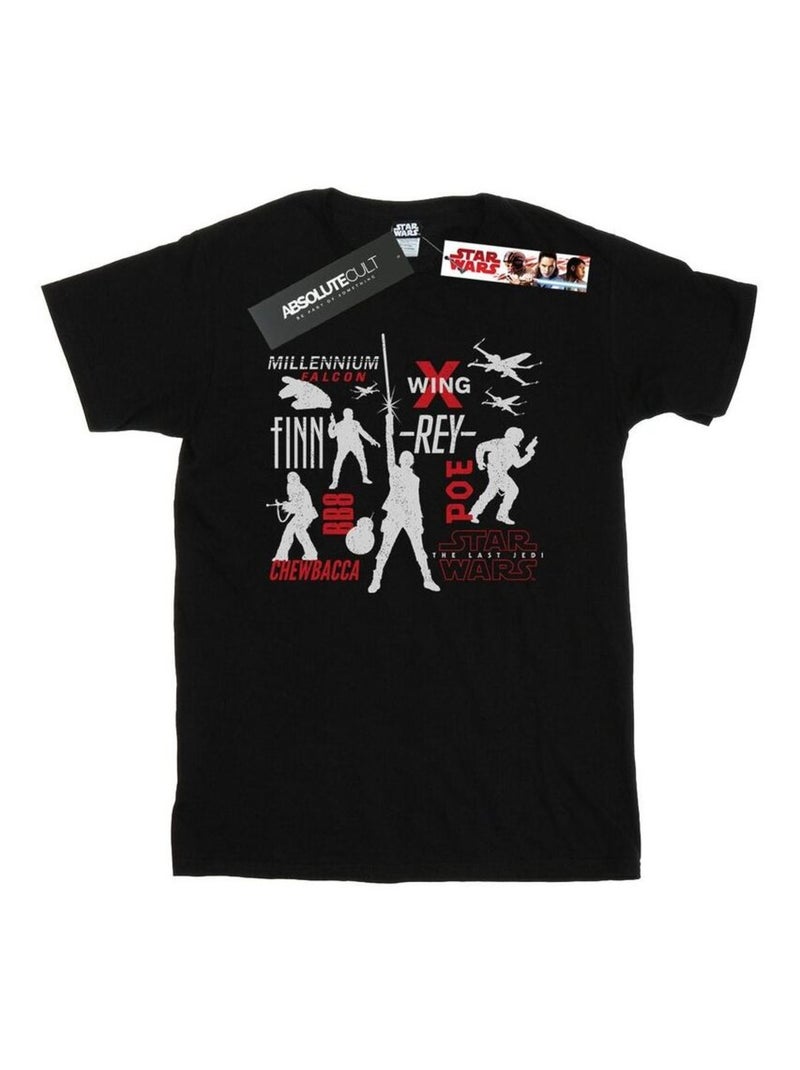 Star Wars - T-shirt THE LAST JEDI REBELLIONS Noir - Kiabi