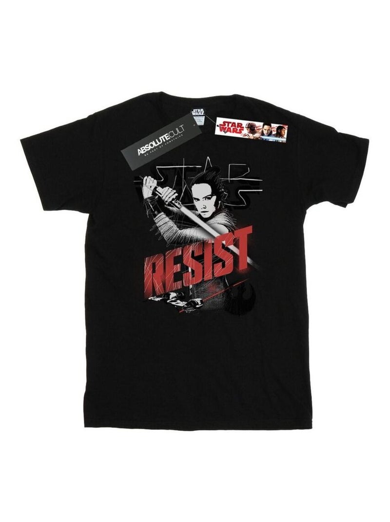 Star Wars - T-shirt THE LAST JEDI RESIST Noir - Kiabi