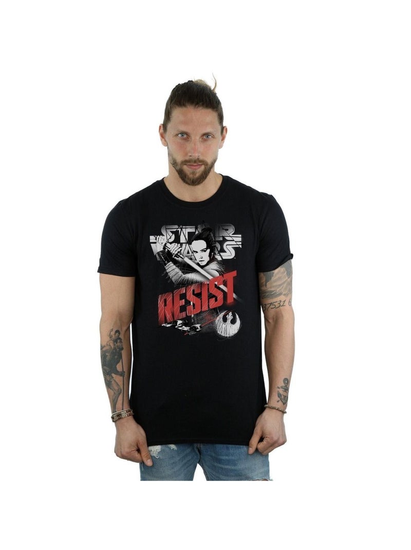 Star Wars - T-shirt THE LAST JEDI RESIST Noir - Kiabi