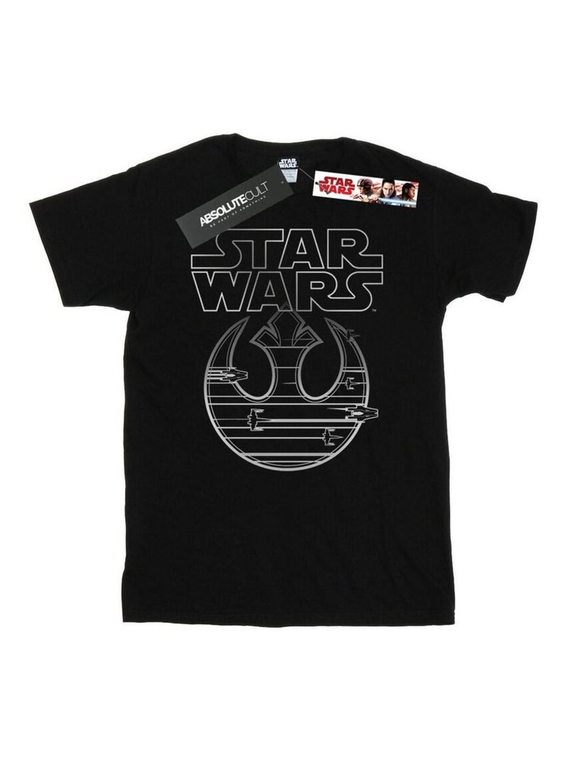 Star Wars - T-shirt THE LAST JEDI RESISTANCE Noir - Kiabi