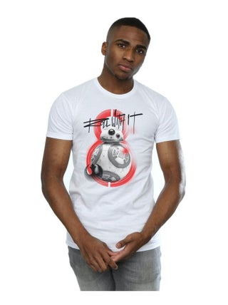 Star Wars - T-shirt THE LAST JEDI ROLL WITH IT