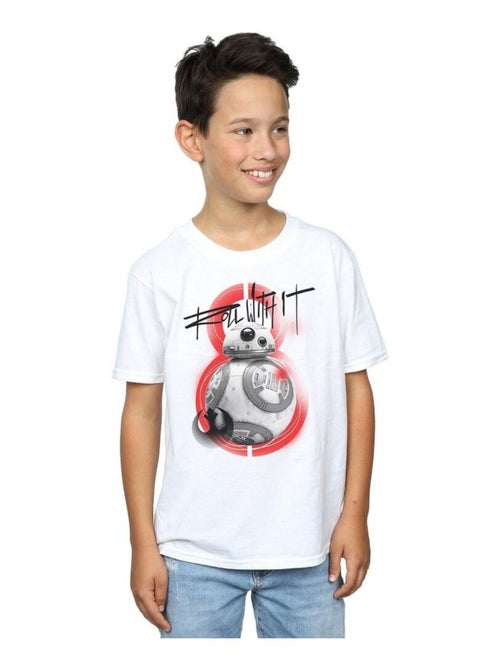 Star Wars - T-shirt THE LAST JEDI ROLL WITH IT - Kiabi