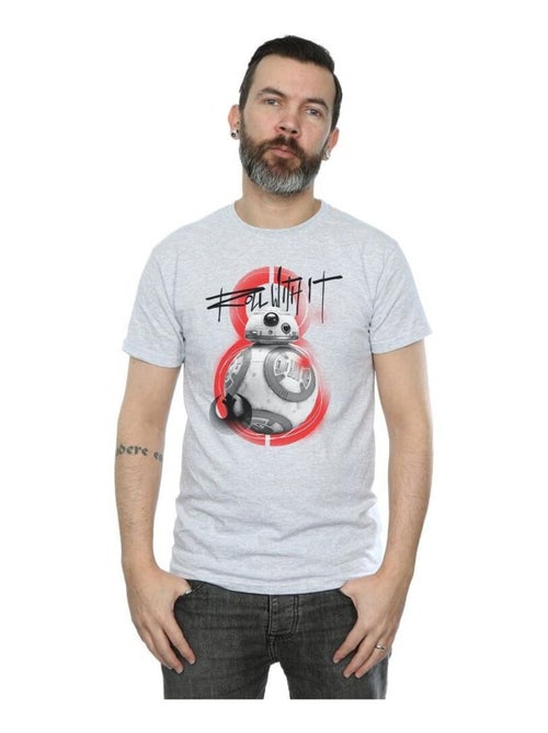 Star Wars - T-shirt THE LAST JEDI ROLL WITH IT - Kiabi