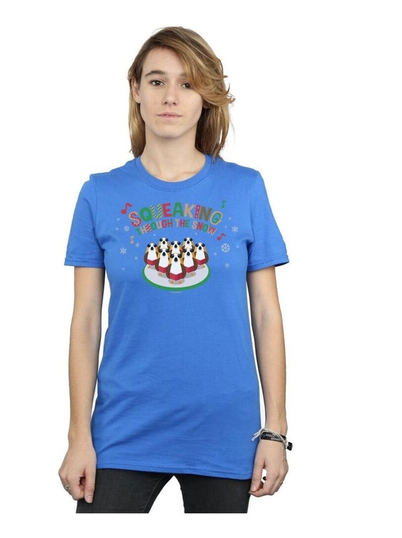 Star Wars - T-shirt THE LAST JEDI SQUEAKING ROLLING THROUGH THE SNOW Bleu roi - Kiabi
