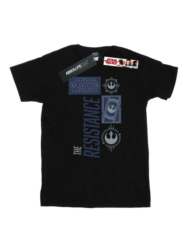 Star Wars - T-shirt THE LAST JEDI THE RESISTANCE Noir - Kiabi
