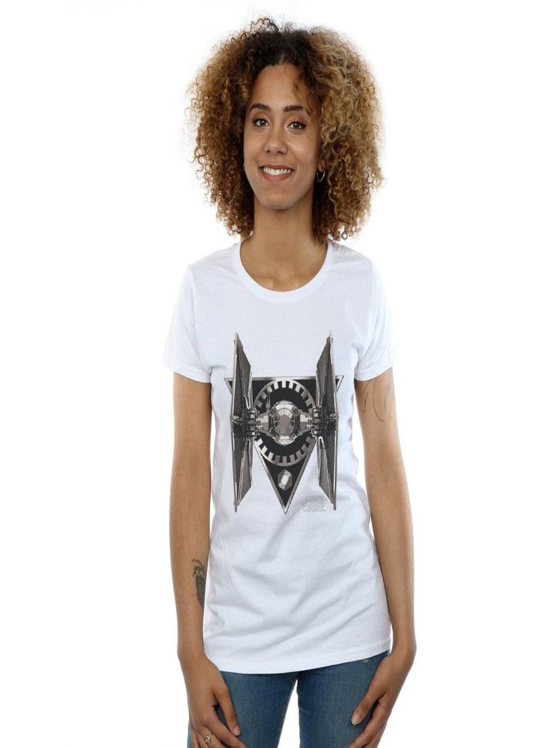 Star Wars - T-shirt THE LAST JEDI TIE FIGHTER Blanc - Kiabi