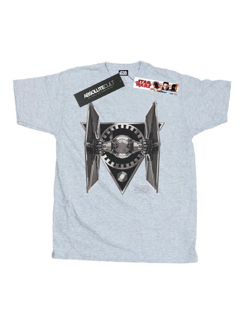 Star Wars - T-shirt THE LAST JEDI TIE FIGHTER Gris chiné - Kiabi
