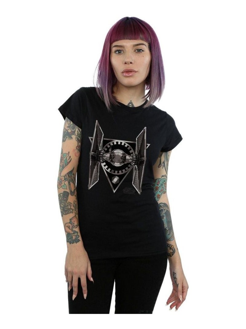 Star Wars - T-shirt THE LAST JEDI TIE FIGHTER Noir - Kiabi