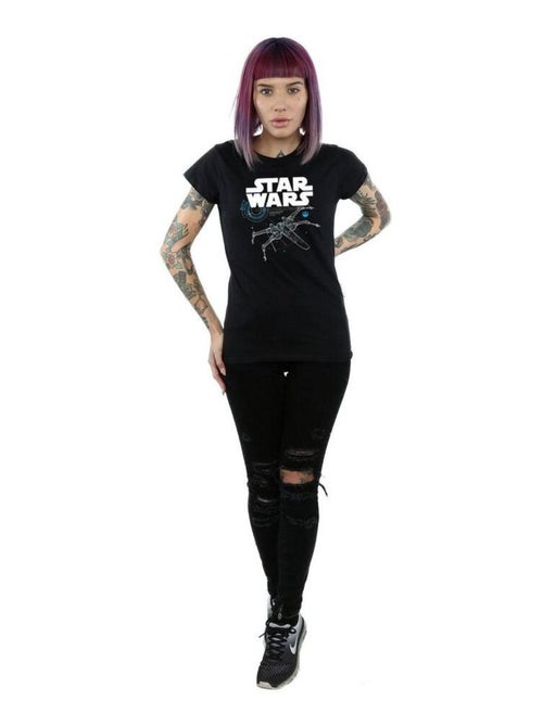 Star Wars - T-shirt THE LAST JEDI X-WING - Kiabi Star Wars - T-shirt THE LAST JEDI X-WING - Kiabi