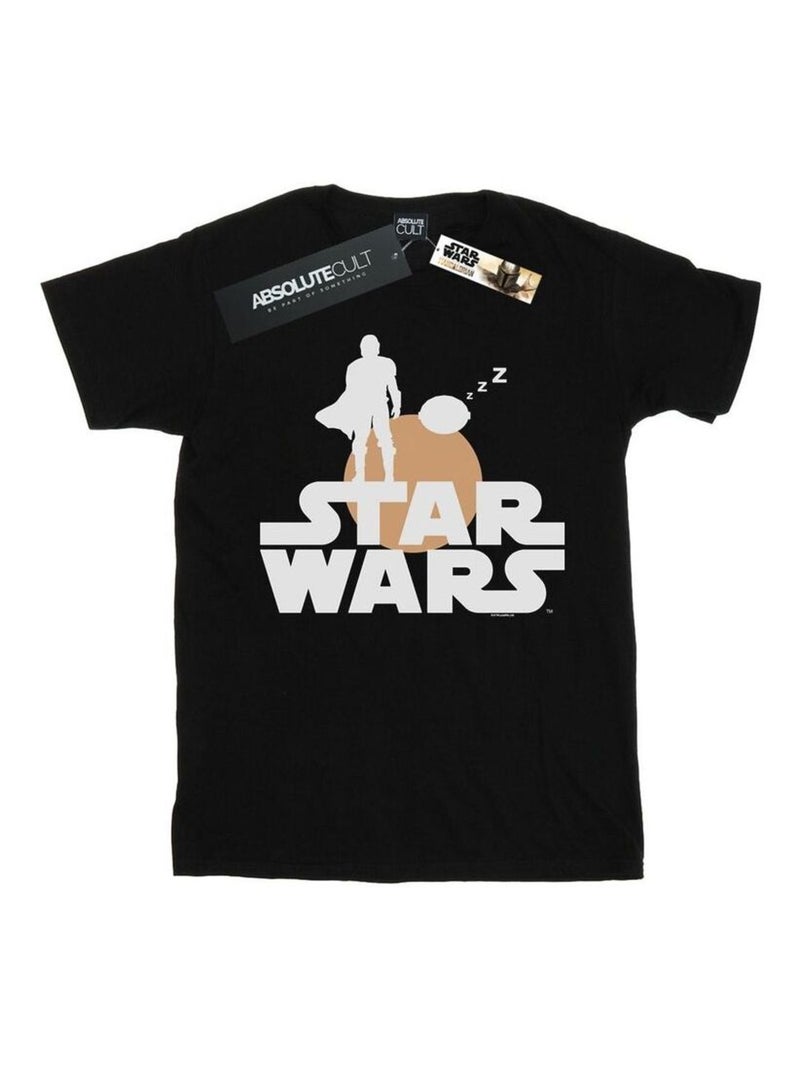 Star Wars - T-shirt THE MANDALORIAN AND THE CHILD Noir - Kiabi