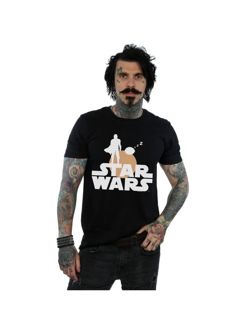 Star Wars - T-shirt THE MANDALORIAN AND THE CHILD Noir - Kiabi