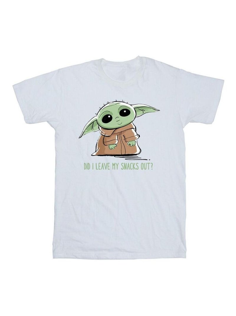 Star Wars - T-shirt THE MANDALORIAN Blanc - Kiabi