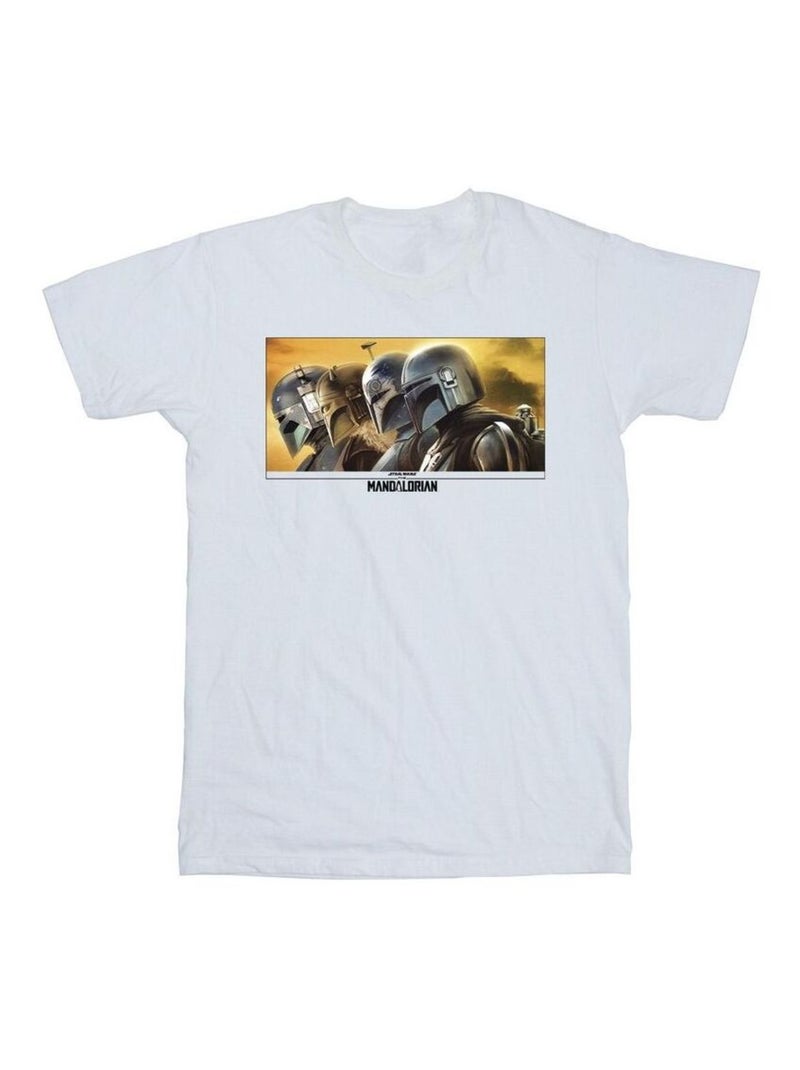 Star Wars - T-shirt THE MANDALORIAN Blanc - Kiabi