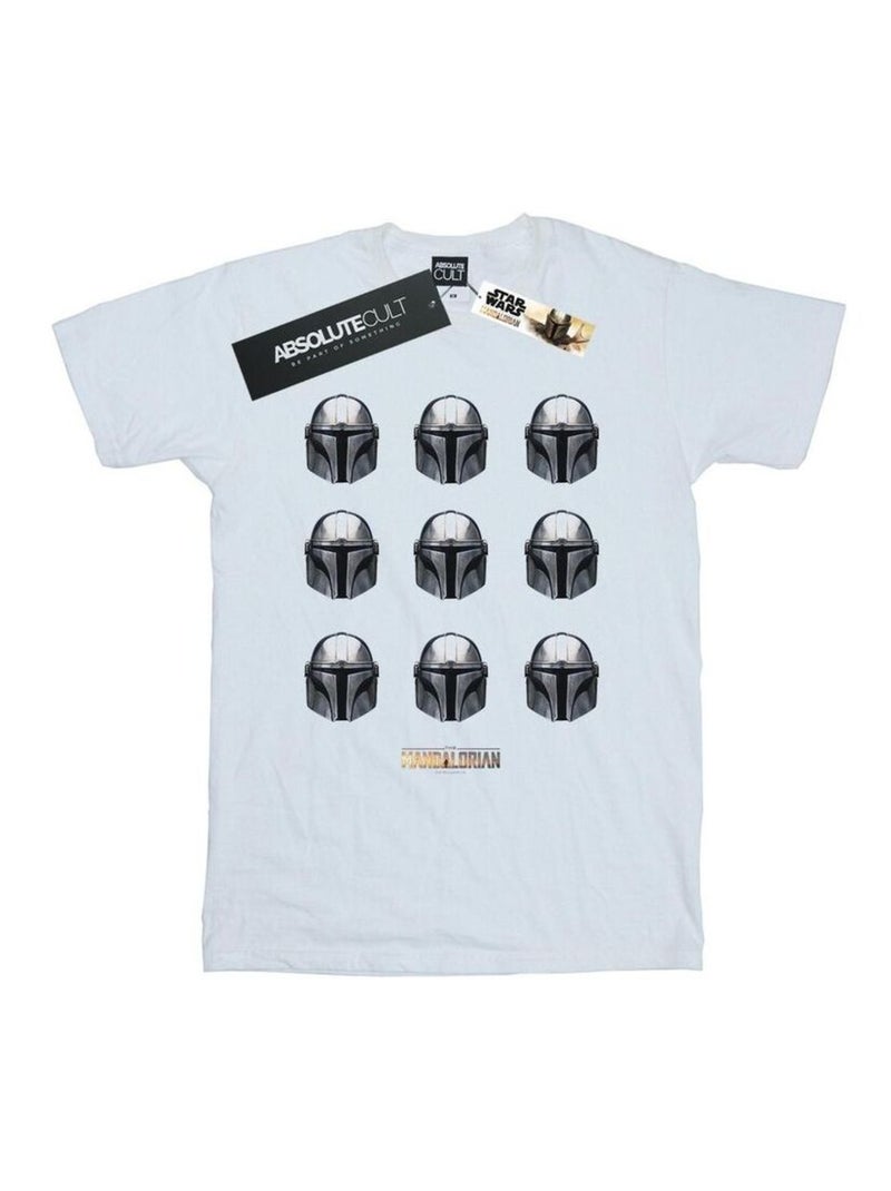 Star Wars - T-shirt THE MANDALORIAN Blanc - Kiabi