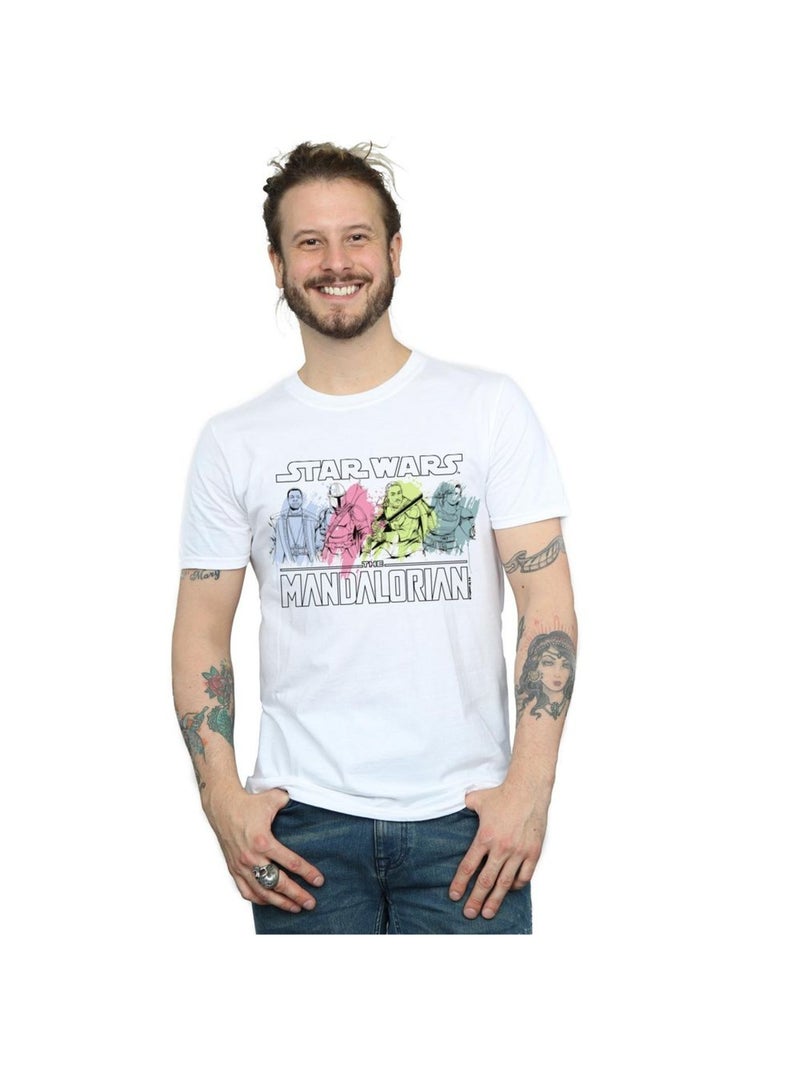 Star Wars - T-shirt THE MANDALORIAN Blanc - Kiabi
