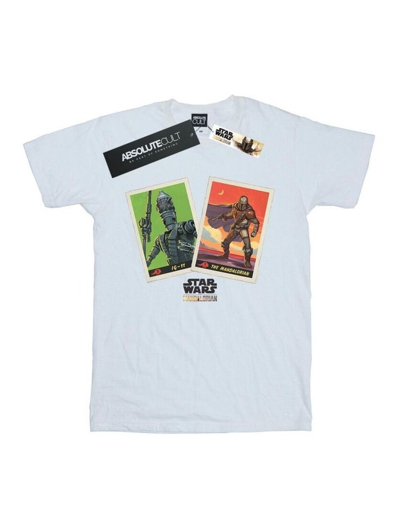 Star Wars - T-shirt THE MANDALORIAN Blanc - Kiabi