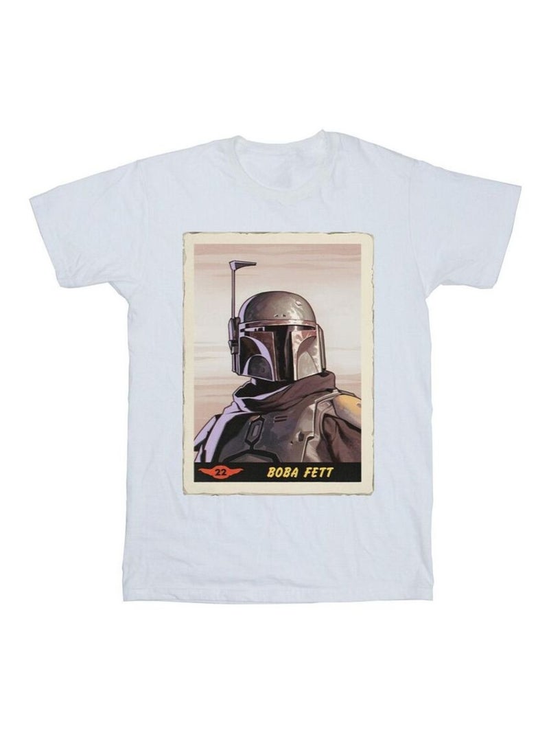 Star Wars - T-shirt THE MANDALORIAN Blanc - Kiabi