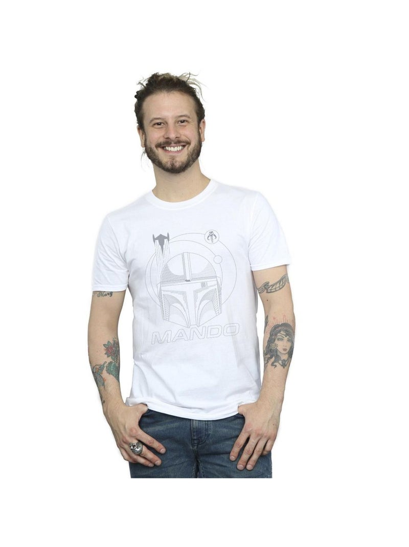 Star Wars - T-shirt THE MANDALORIAN Blanc - Kiabi