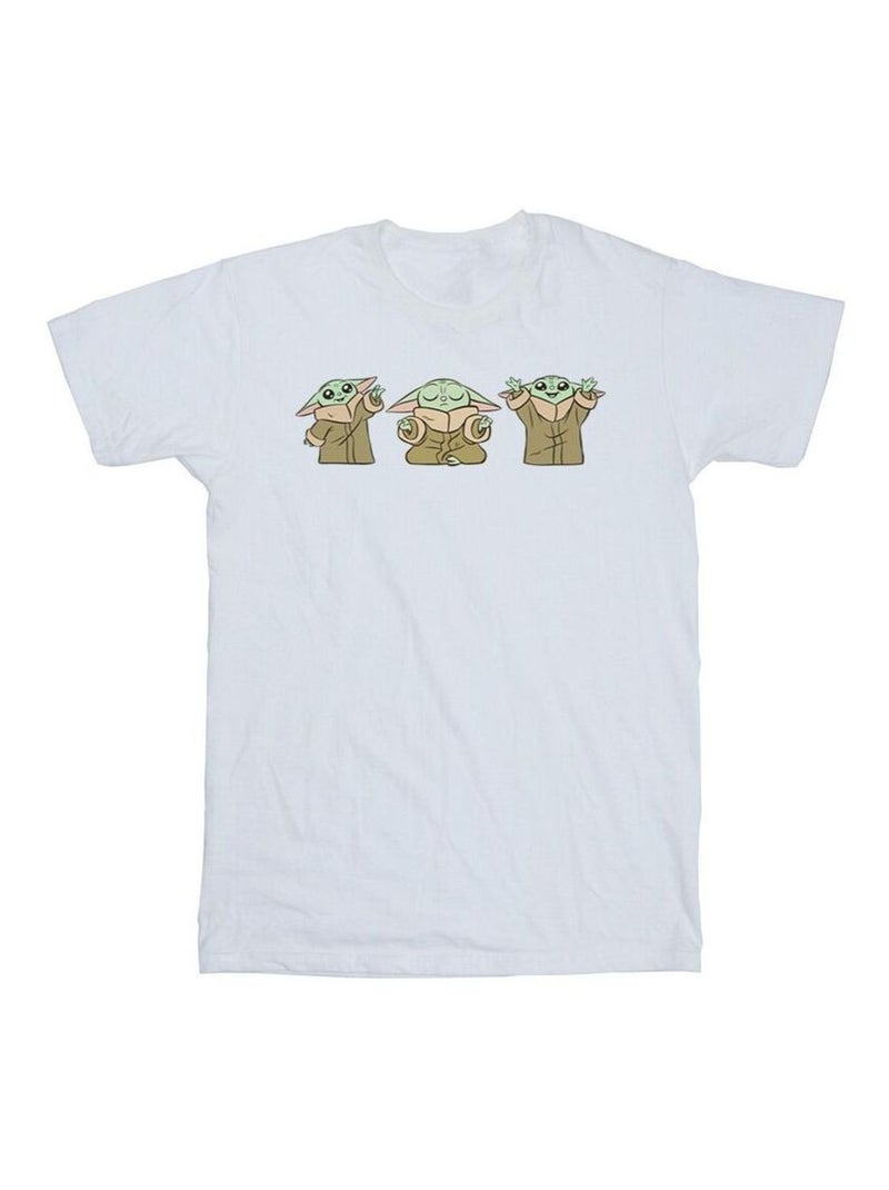 Star Wars - T-shirt THE MANDALORIAN Blanc - Kiabi