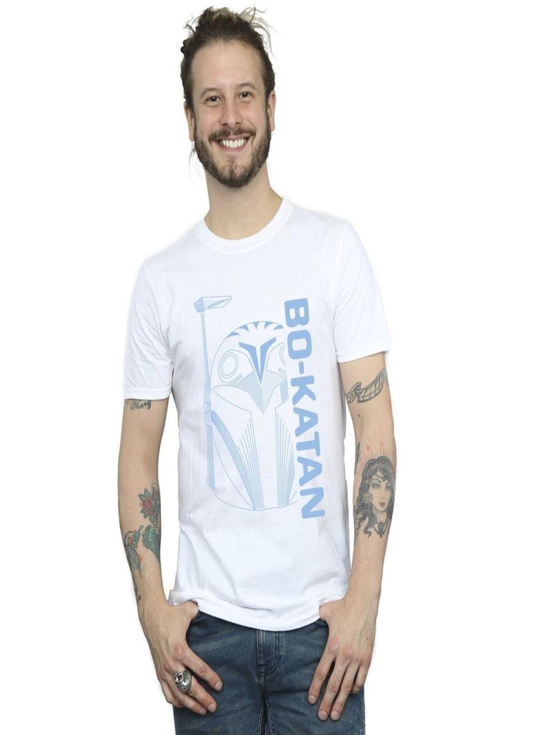 Star Wars - T-shirt THE MANDALORIAN Blanc - Kiabi