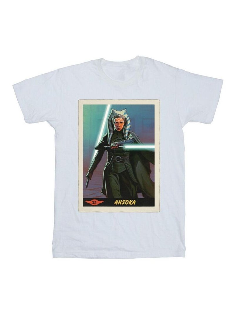 Star Wars - T-shirt THE MANDALORIAN Blanc - Kiabi