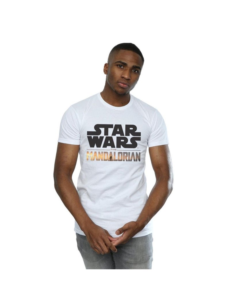 Star Wars - T-shirt THE MANDALORIAN Blanc - Kiabi