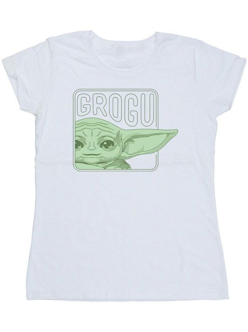 Star Wars - T-shirt THE MANDALORIAN Blanc - Kiabi
