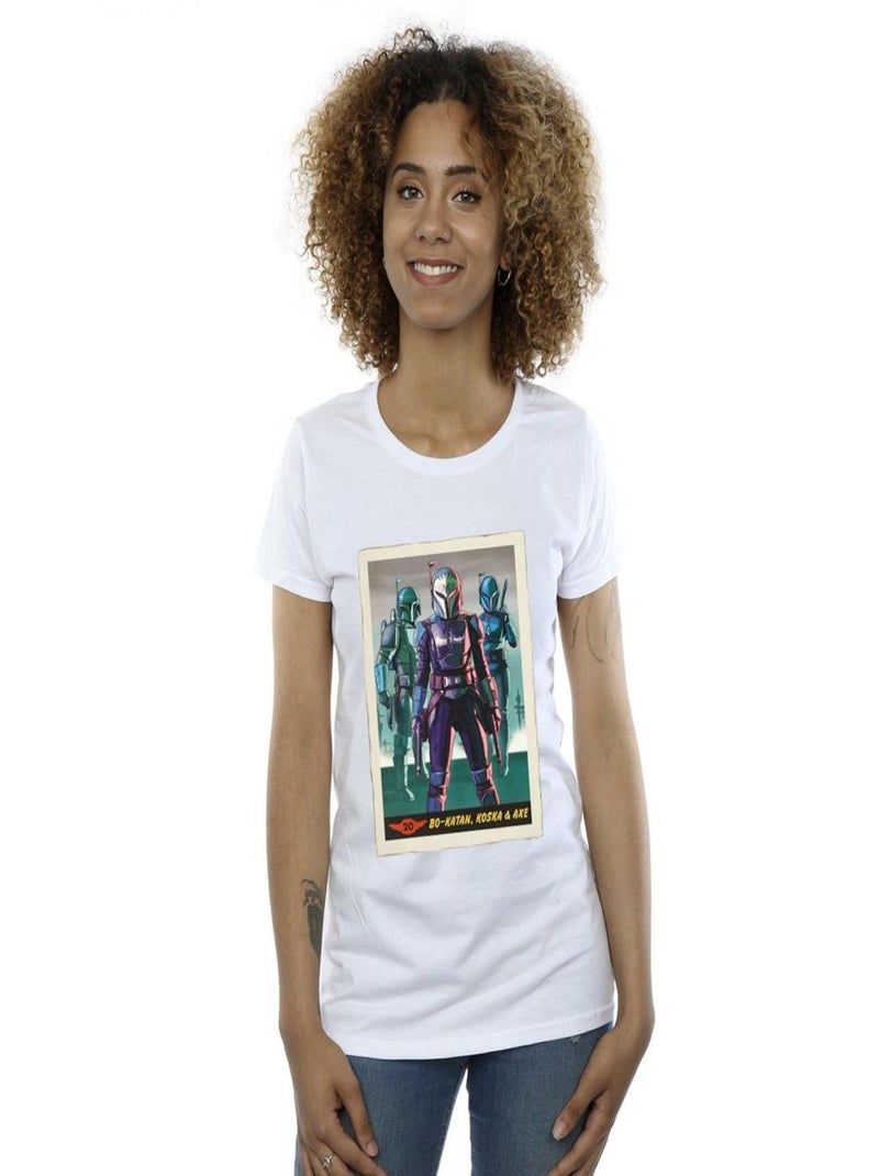 Star Wars - T-shirt THE MANDALORIAN Blanc - Kiabi