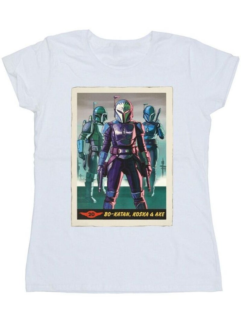 Star Wars - T-shirt THE MANDALORIAN Blanc - Kiabi