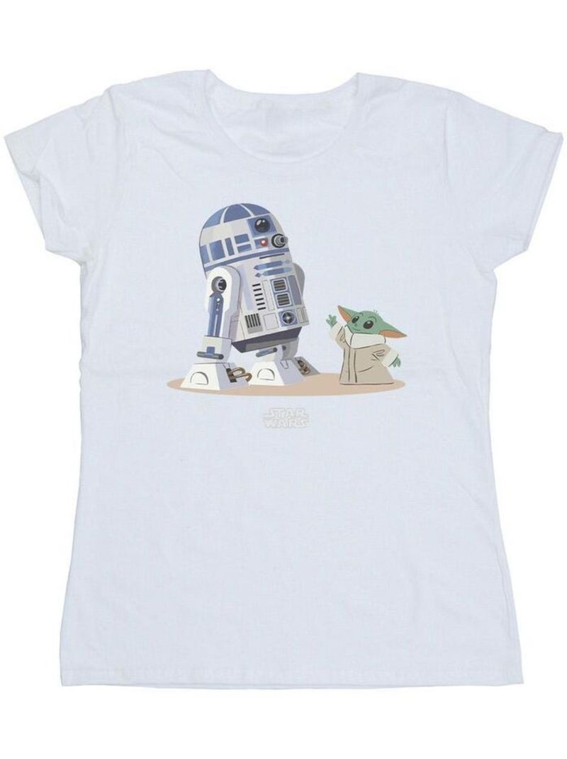 Star Wars - T-shirt THE MANDALORIAN Blanc - Kiabi