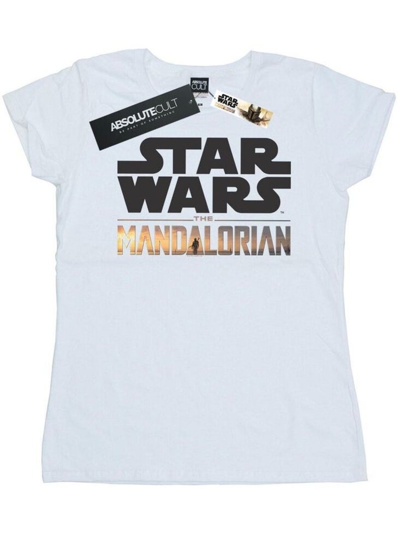 Star Wars - T-shirt THE MANDALORIAN Blanc - Kiabi