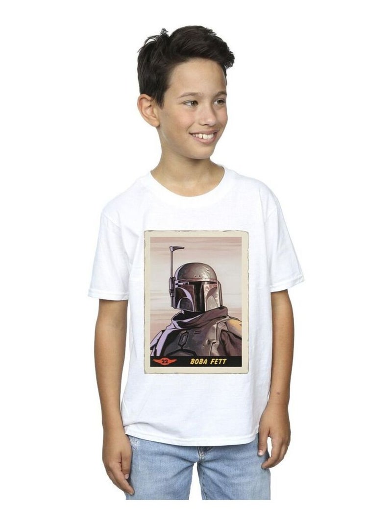 Star Wars - T-shirt THE MANDALORIAN Blanc - Kiabi