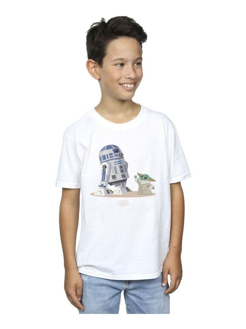 Star Wars - T-shirt THE MANDALORIAN Blanc - Kiabi