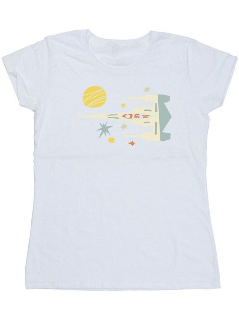 Star Wars - T-shirt THE MANDALORIAN Blanc - Kiabi