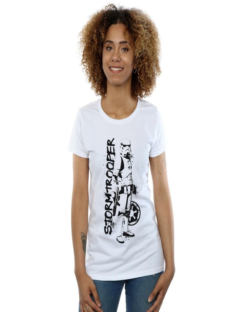 Star Wars - T-shirt THE MANDALORIAN Blanc - Kiabi