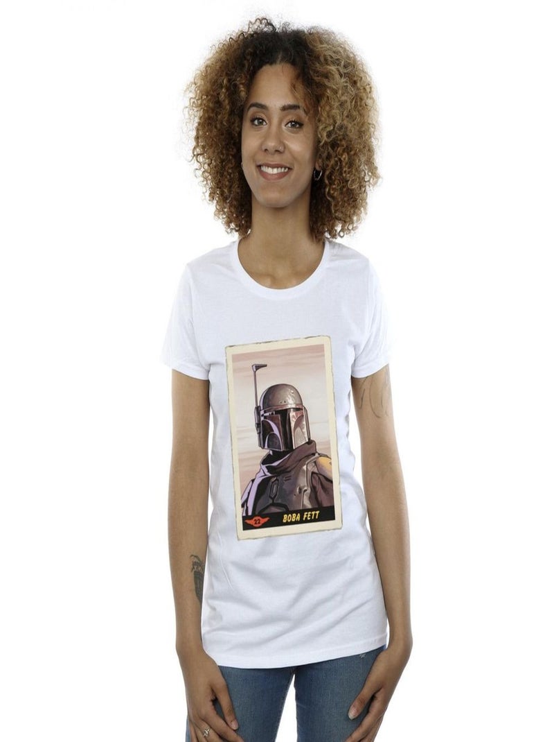 Star Wars - T-shirt THE MANDALORIAN Blanc - Kiabi