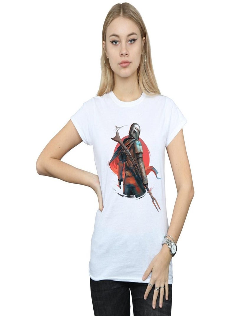Star Wars - T-shirt THE MANDALORIAN BLASTER RIFLES Blanc - Kiabi