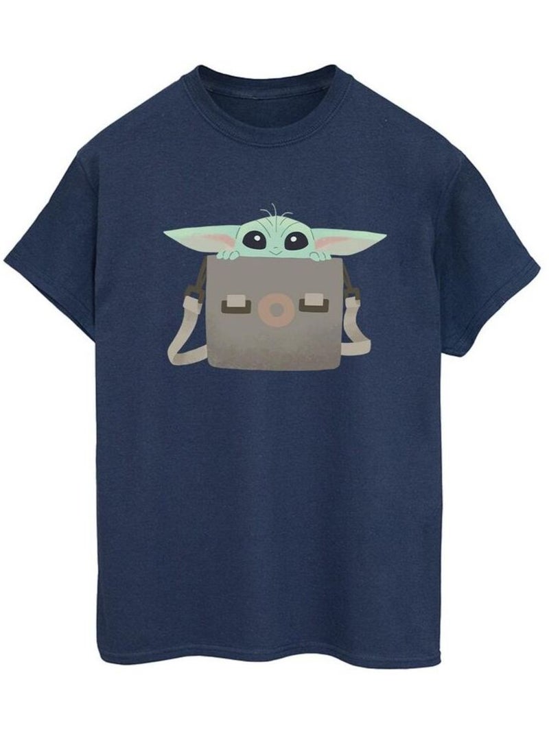 Star Wars - T-shirt THE MANDALORIAN Bleu marine - Kiabi