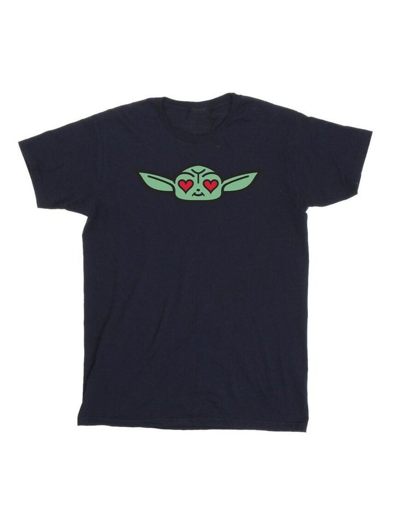 Star Wars - T-shirt THE MANDALORIAN Bleu marine - Kiabi
