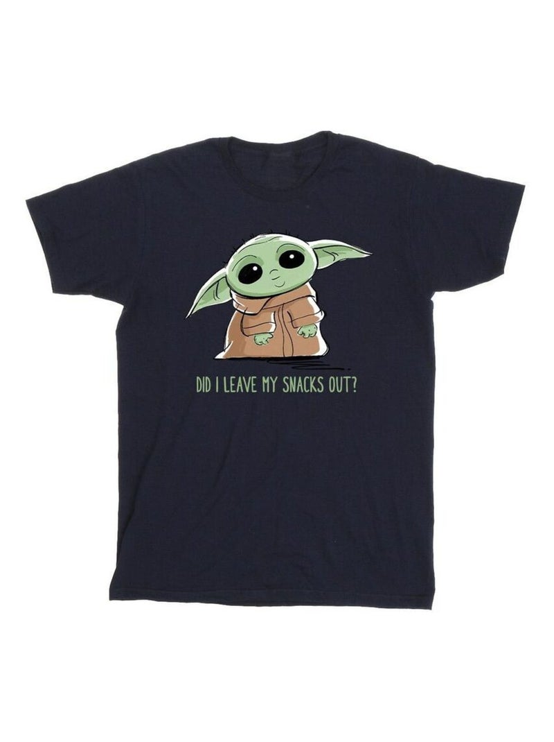 Star Wars - T-shirt THE MANDALORIAN Bleu marine - Kiabi