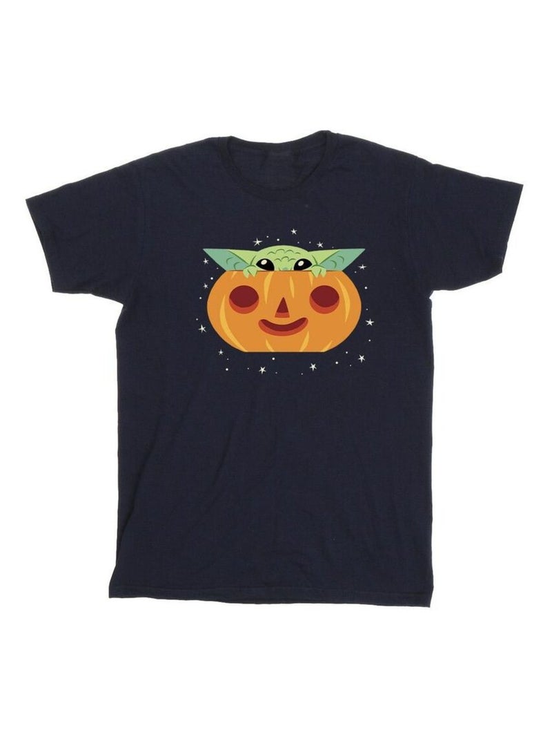 Star Wars - T-shirt THE MANDALORIAN Bleu marine - Kiabi