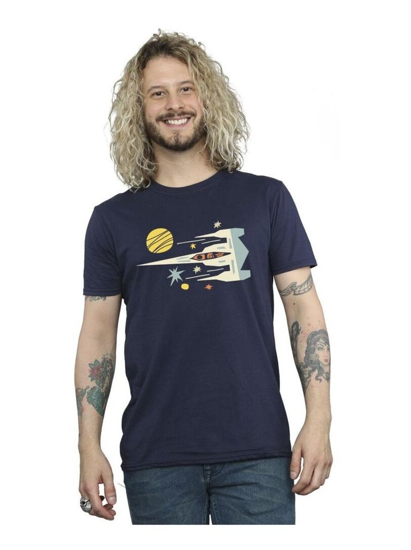 Star Wars - T-shirt THE MANDALORIAN Bleu marine - Kiabi